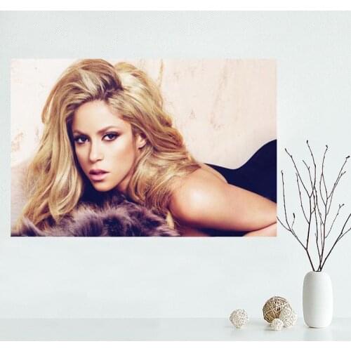 Nice Custom Shakira Canvas Poster Print painting Art Wall Silk Poster cloth print Fabric Poster