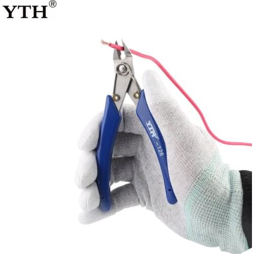 YTH Diagonal Pliers Precision Cutting Pliers 5 Inches For Wire Cable Cutter High Hardness HDR Electronic Repair Hand Tools