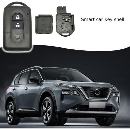 Mini Car Remote Key Case Remote Key Fob Smart Case Black Plastic Key Case For Nissan Qashqai X-trail Micra Note Pathfinder New
