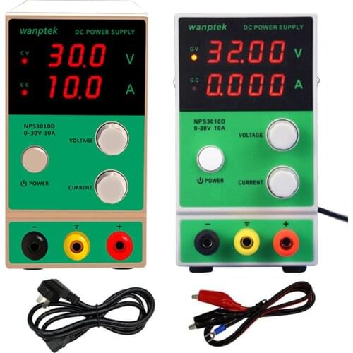 Wanptek NPS3010D Mini Adjustable Switching DC Power Supply 0-30V 0-10A Digital Voltage Regulator laboratory Power Source