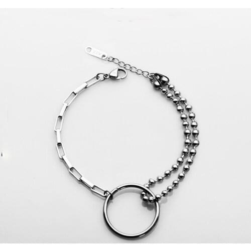 Fashion Titanium Steel Bracelet Hip Hop Female Personality Simple Popular Jewelry Stainless Steel Jewelry hot sale