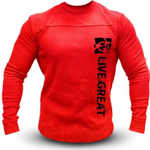 Men Fitness Running Shirt Long Sleeve Sweater Pullover Gym Sportswear Sport Tee Tops Training Jogging Workout Sweatshirt Tshirt