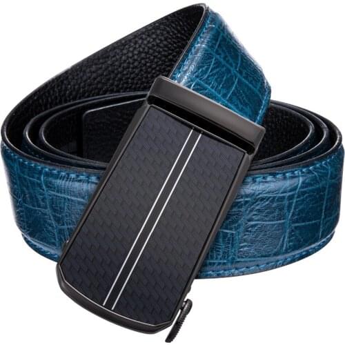 Barry.Wang New Automatic buckle men belts fashion business belt Famous brand luxury belts for men leather