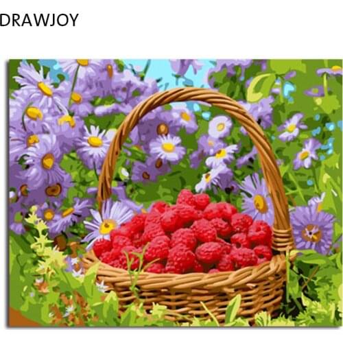 DRAWJOY Pictures DIY Painting By Numbers Canvas Oil Painting Painting And Calligraphy Home Decor For Living Room Wall Art