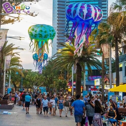 Customized 2m Height Event Inflatable Aquarium Jellyfish for Hanging Decoration Toys