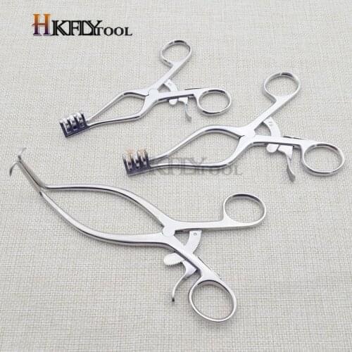 Orthopedic instrument expander mastoid spreader adjustable and automatically fixed multi-hook skin retractor forceps Tool Parts