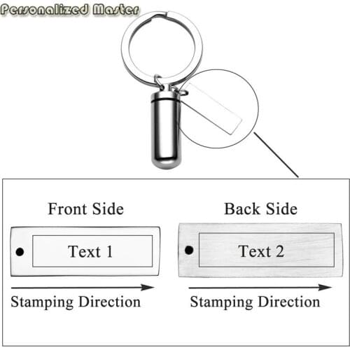 Personalized Master Free Engrave Custom Stainless Steel Dog Paw Cylinder Pendant Urn Keychain Ashes Keepsake Memorial Cremation