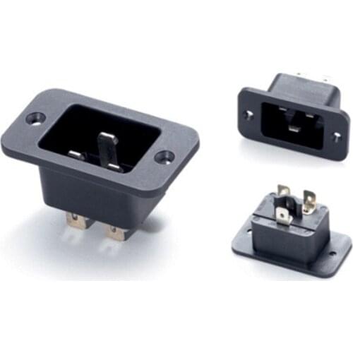 20 pcs/lot IEC INLET AC socket high current UPS male 3 Pin IEC320 C20 Inlet Plug Power Socket Connector AC 250V 16A