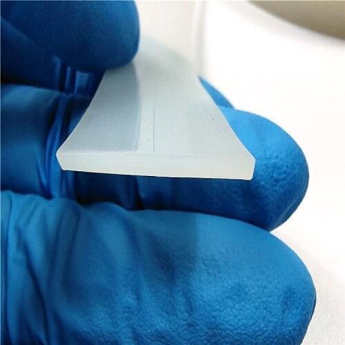 Length 1M big size White color square solid silicone strip square white silicone sealing strip white rubber sealing strip