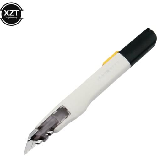 Utility Knife 30 Degree 9mm Blade Manual Engraving Carving Knife Craft Tools Automatic Locking Cutter Knives Letter Opener Tools