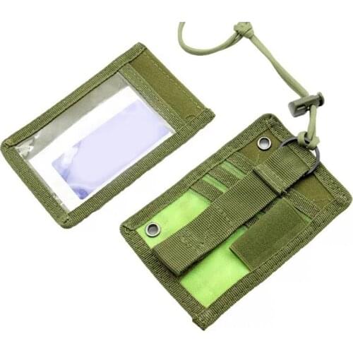 High Quality Tactical ID Card Enthusiasts Holder Organizer Patch Badge Holder with Neck Lanyard