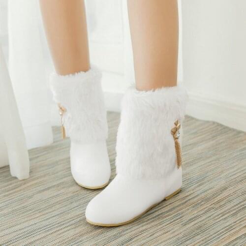 Winter 2020 new short boots warm snow boots water diamond wool boots big boots women