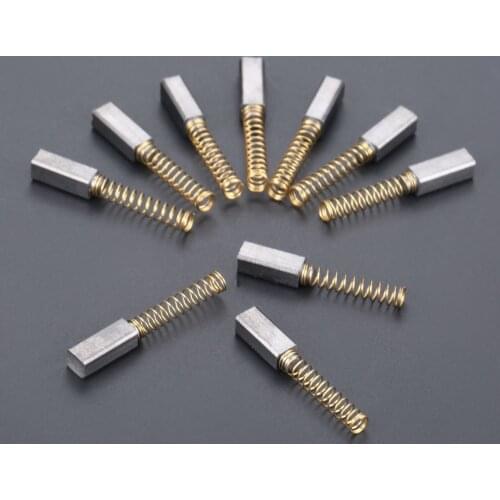 DRELD 10Pcs Household Sewing Machine Carbon Motor Brush Fits For 100W-180w Home Sewing Machine Sewing Tools Accessories