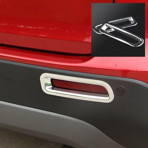 For Suzuki Vitara Escudo 2015 2016 2017 2018 2019 2020 ABS Chrome Rear Fog Light Cover Lamp Protector Car Accessories 2pcs