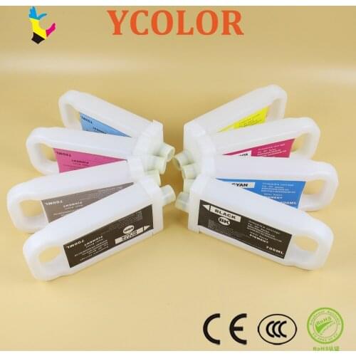 8 pcs/lot refillable ink cartridge for Canon IPF8000S IPF9000S IPF8010S IPF9010S with PFI701 chip