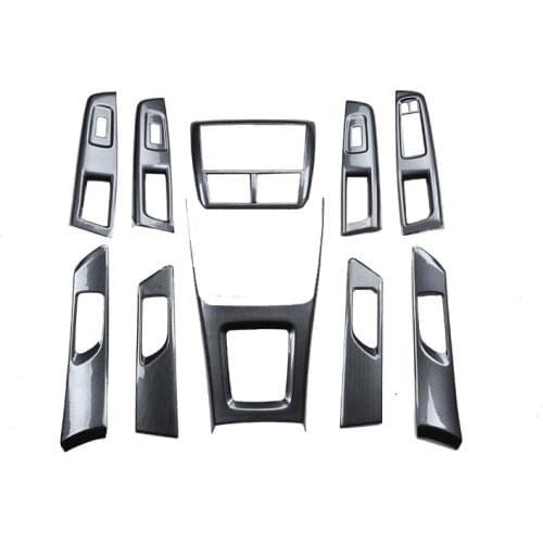 Lsrtw2017 for Subaru Forester Car Central Control Accessories Window Gear Panel 2008 2009 2010 2011 2012 Carbon Fiber
