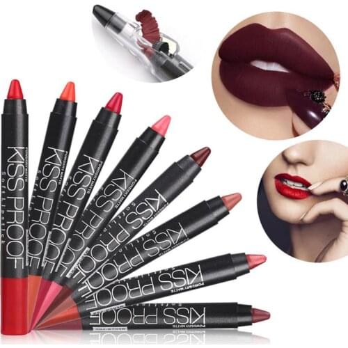 Non-stick Cup Lipstick Lipline Waterproof And Sweat-proof Long Lasting Non-drying Not Easy Discoloring Convenience TSLM1