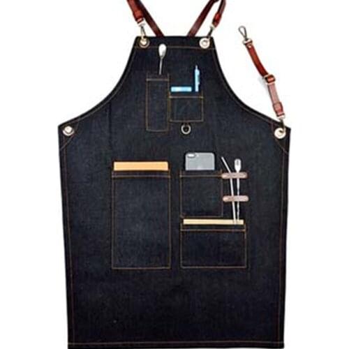 Barista Florist Studio Work Men And Women Apron Canvas Custom LOGO Hairdresser Retro Chinese Restaurant High-end Apron