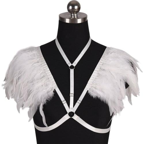 Fearher Chest Suspenders Clothing Adult Harness Fashion Sexy Womens underwear Women Bondage Sexy Lingerie Bdsm Punk Harness Bra