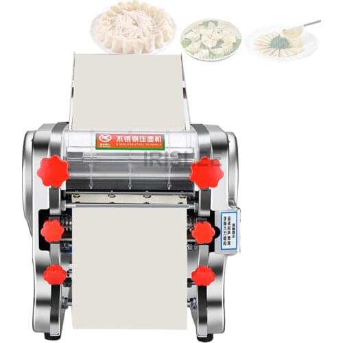 FKM180 Electric Dough Roller Stainless Steel Dough Sheeter Noodle Pasta Dumpling Maker Machine 220V Blade Changable