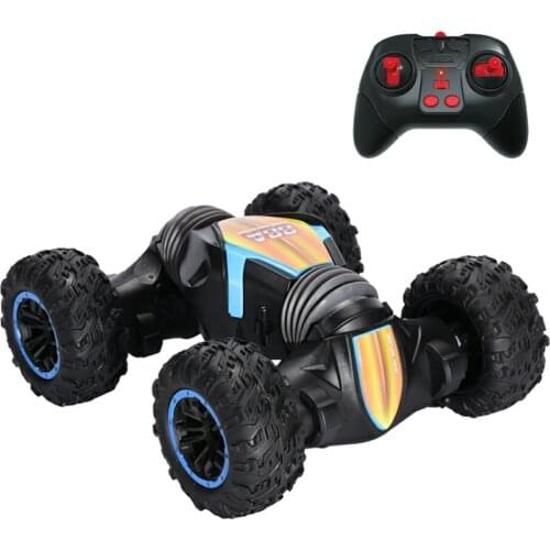 2021 Hot All-terrain Electric Toy Gesture Remote Control Stunt Twisting Car Luminous Music Deformation Drift Car Childrens Toy