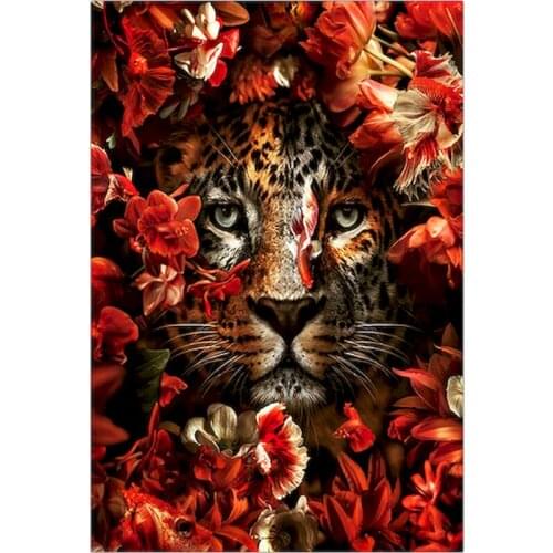 GATYZTORY 60x75cm Frame Picture By Number Parrot Tiger Animals Coloring By Numbers Acrylic Paint On Canvas Home Decors Artcraft
