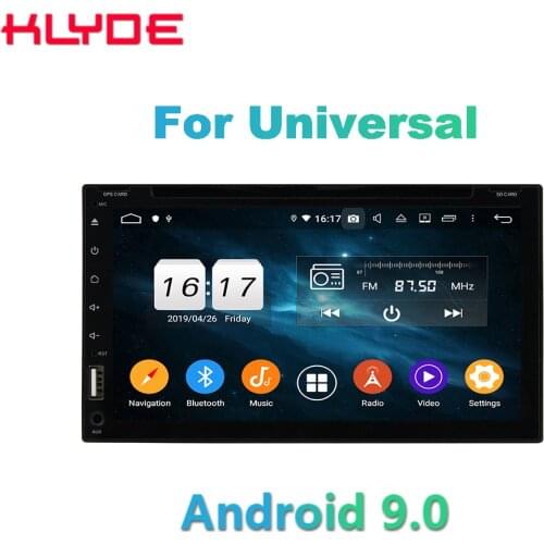 KD-6908 KLYDE android 9.0 GPS car head unit Navigation auto radio stereo dvd player for 6.95 inch universal model car dvd player