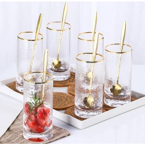 Creative Transparent Shot Glass Heat Resistant Glass Cup Beer Coffee Water Cups Transparent Cup Wholesale Drink Glass Set Gifts