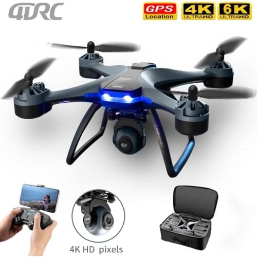 2021 New 4DRC F5 GPS RC Drone 6k 4k 1080p HD Wide Angle Camera Quadcopter WiFi FPV Air Pressure Altitude Hold Helicopter Toys