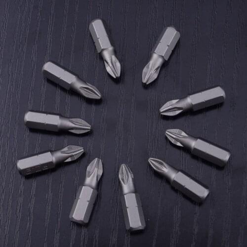 LETAOSK 10Pcs PZ2 Head for Philips Screwdriver Magnetic Drill Bits S2 Anti Slip 25mm Long Driver Set Kit