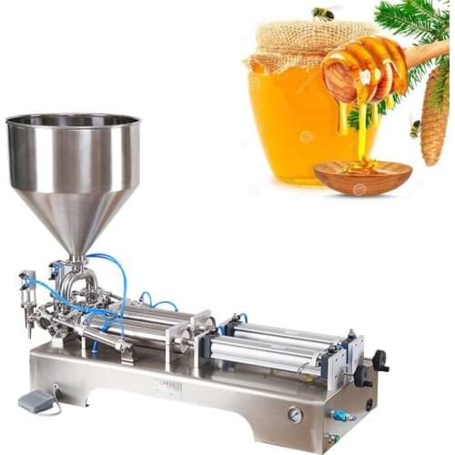 Stainless steel filling machine ketchup peanut butter honey commercial semi-automatic quantitative filling machine