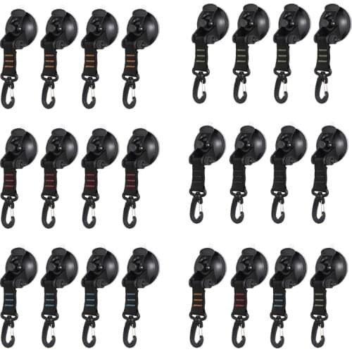 Reusable Tie Down Home Fixing Hooks Suction Cup Hook Outdoor Camping Hiking Suction Cup Anchors Car Side Awning N58B