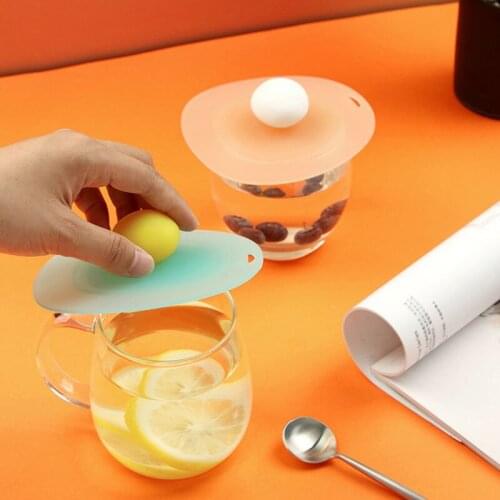 Soft Silicone Cup Cover Heat-Resistant Leak Proof Dust-Proof Cup Lid Drinking Accessories Sealing Teacup Cover