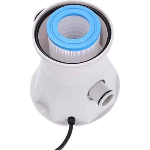 Swimming pool Filter Pump Above Ground Water Circulating Clear Cartridge Filter for 300 Gallon Inflatable Pool TUE88