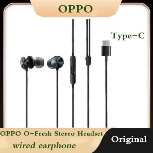 Type-c earphone OPPO O-Fresh Stereo wired in-ear music earphone