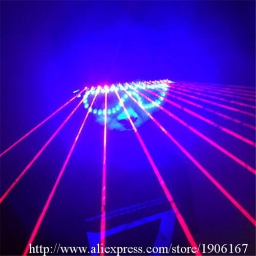 New Design Christmas Halloween Colorful Led Luminous Red Laser Show Glasses Party Laserman Glasses For Party KTV Nightclub