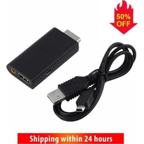 New Portable PS2 To HDMI-compatible Audio Video Converter Adapter AV HDMI-compatible Cable For SONY PlayStation 2 Plug