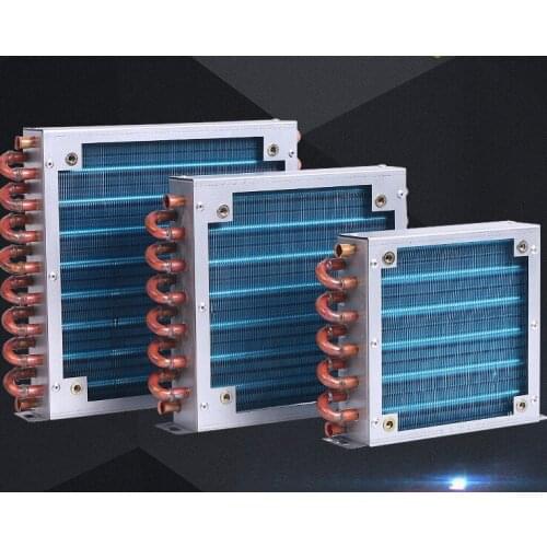 Cooling artifact for refrigerator condenser with 7mm copper tube aluminum fin small radiator
