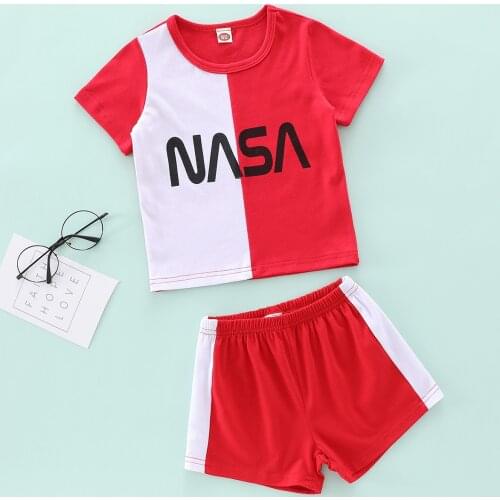 ModaIOO Matching Dolls & boy Pajamas Short Sleeve Pyjama Kids Sleepwear Set baby boy clothes set