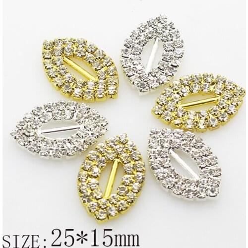 Creative Leaf Shape Copper 10pcs Rhinestone button accessories crystal jewelry decorative buckle handmade sewing production