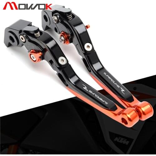 Logo Superduke R Motorcycle CNC Foldable brakes Clutch levers For KTM 1290 Super Duke R/GT 2014-2017 2015 2016