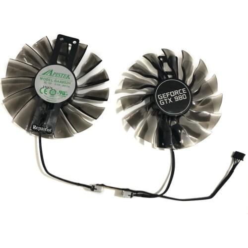 2pcs/set Palit gtx1070 gtx1080Ti GPU VGA Alternative Cooler Fan For GeForce GTX1080 Ti GTX 1070/1080 Grahics Card As Repalcement