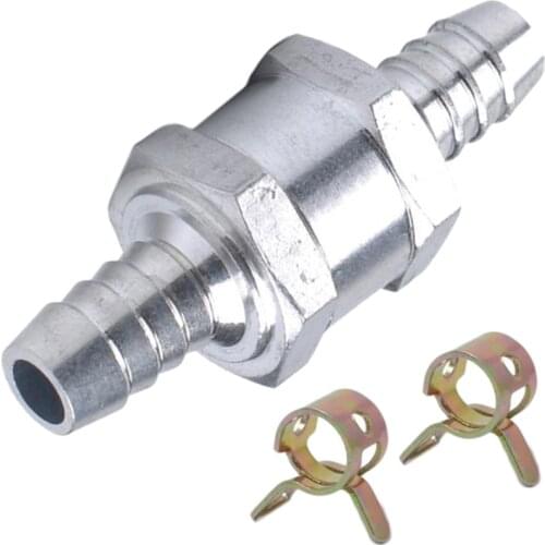 Inline Auminium Non Return Check One Way Valve Fuel Diesel Petrol Water 8mm