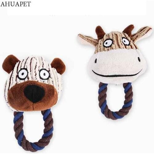 Game Dog Chew Fleece Interactive Dog Toys Puppy Little Monkey Bite Resistant Squeaky Quack Sound Toy French Bulldog Chewing