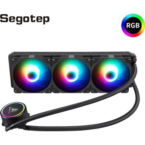 Segotep CPU Water Cooling Cooler Fan RGB For Intel LGA 2066 2011-V3 1200 115X AMD AM4 TR4 Desktop Computer Liquid Radiator