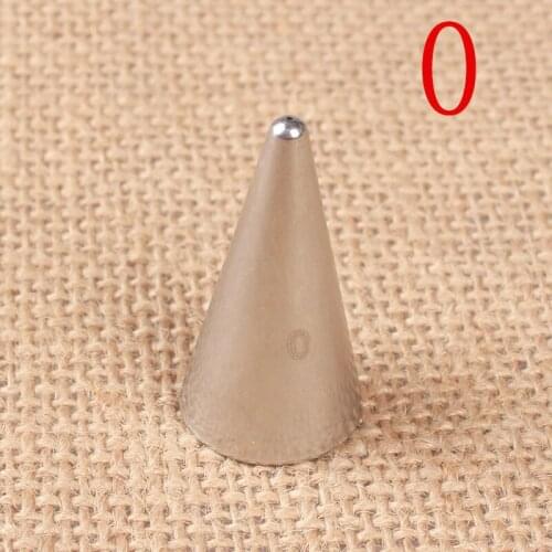 0# Extra Fine Writing Drawing Cream Decorating Mouth Seamless 304 Stainless Steel Cake Baking Tool Small Number