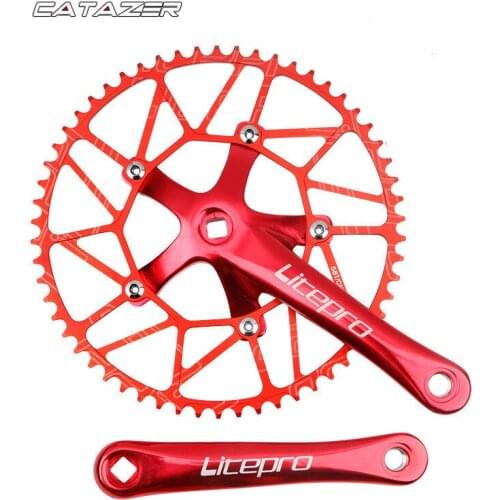170mm 130 BCD Ultralight Bicycle Crankset 5 Nails Square Hole BXM Crank Chain Ring 46T 48T 50T 52T 54T 56T 58T Mtb Crankset