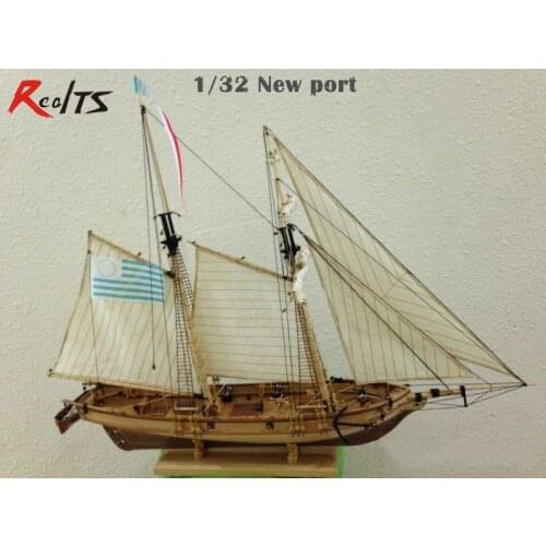 RealTS 1830 US Classic Baltiomore Schooner wooden model scale 1/32 New Port sail boat wooden Model kits