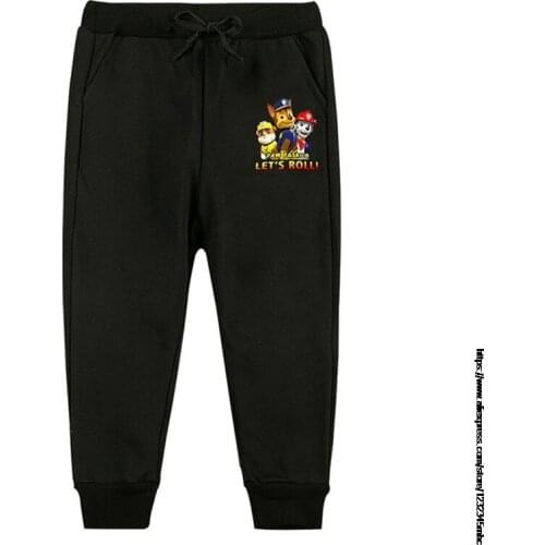 2-8 Years Boys Pants Korean Print Paw Patrol Fashion Spring Autumn Cotton Sport Pants Enfant Garcon Kids Child Leisure Trousers