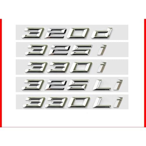 3D ABS New Style 1PCS ABS Car Rear Badge Sticker for BMW 3 5 Sereis E36 E46 E90 E30 F30 316i 318i 320i 325i 328i 330i 335i 350i